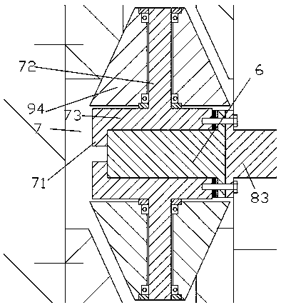 A mechanical processing device for convenient adjustment of clearance