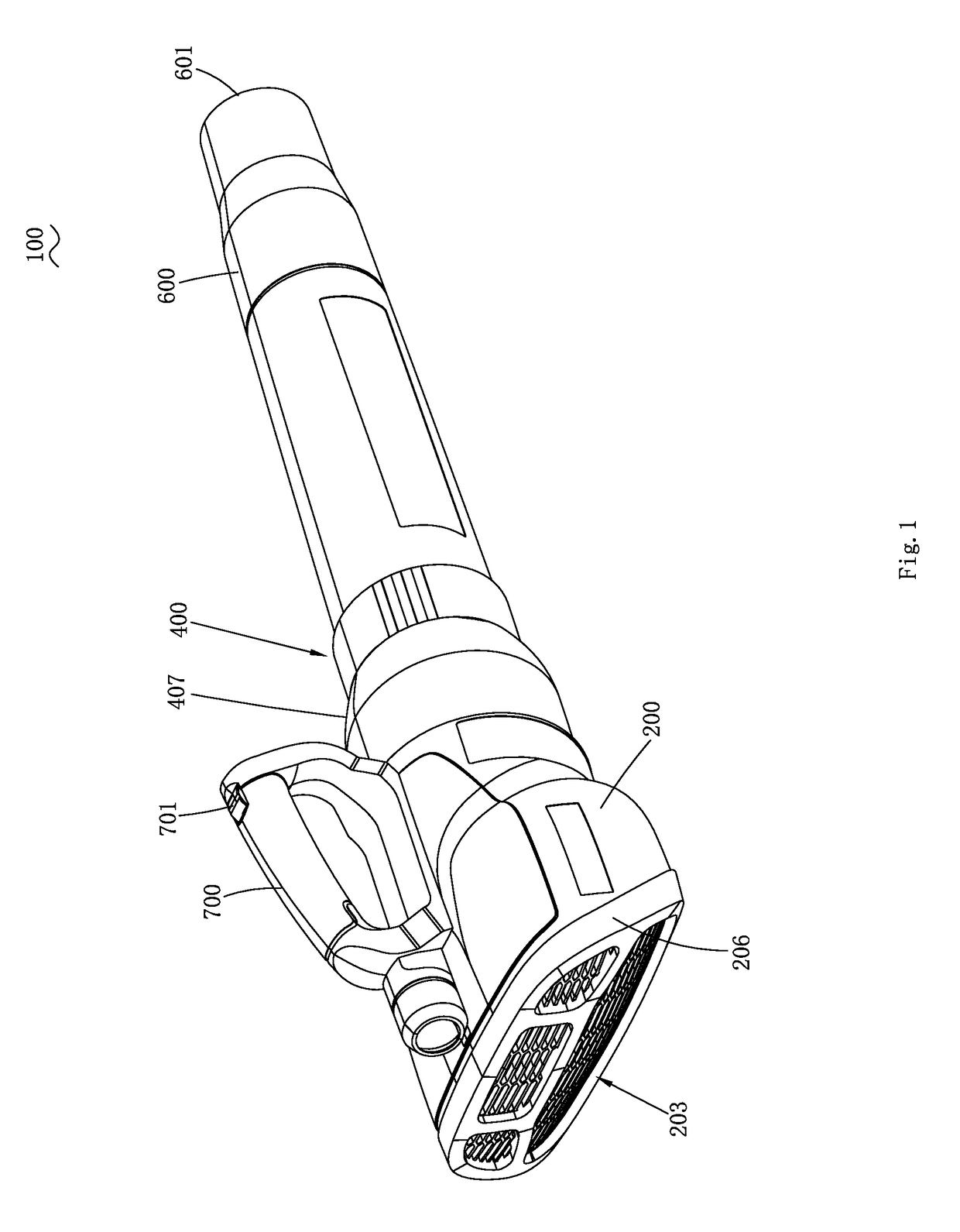 A blower and a blowing vacuum device