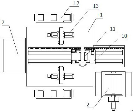 Efficient welding production equipment for traffic isolation belt guardrail