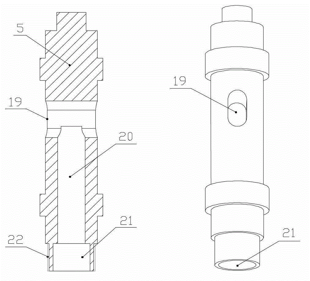 Special-shaped nozzle rotary magnetic jet polishing device