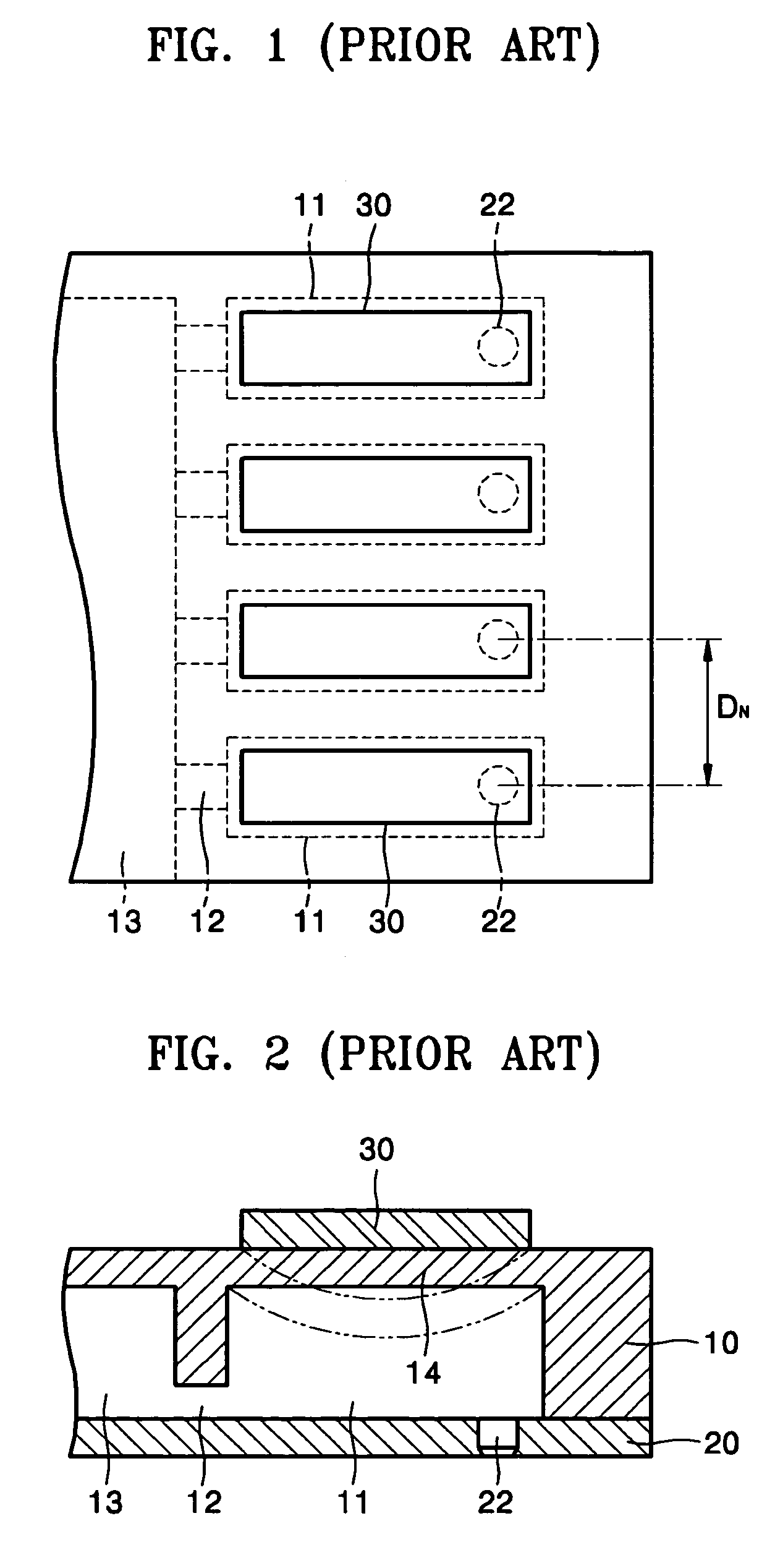 Inkjet printhead having a cantilever actuator