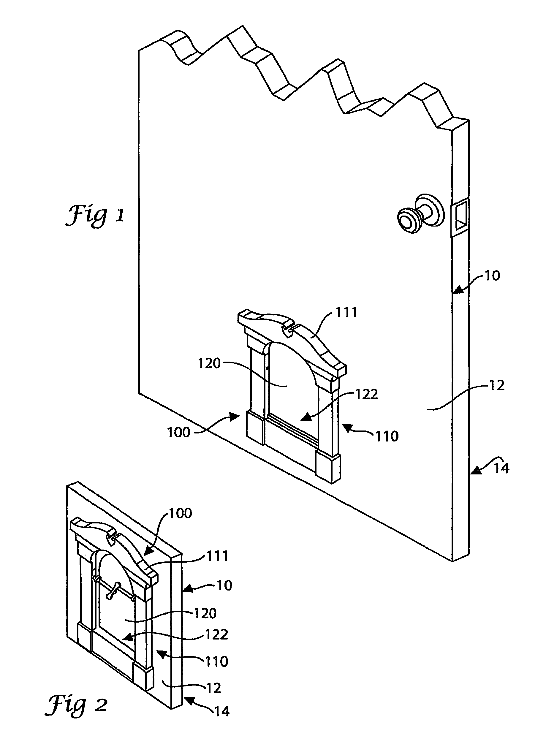 Adjustable pet door having removable decorative frames