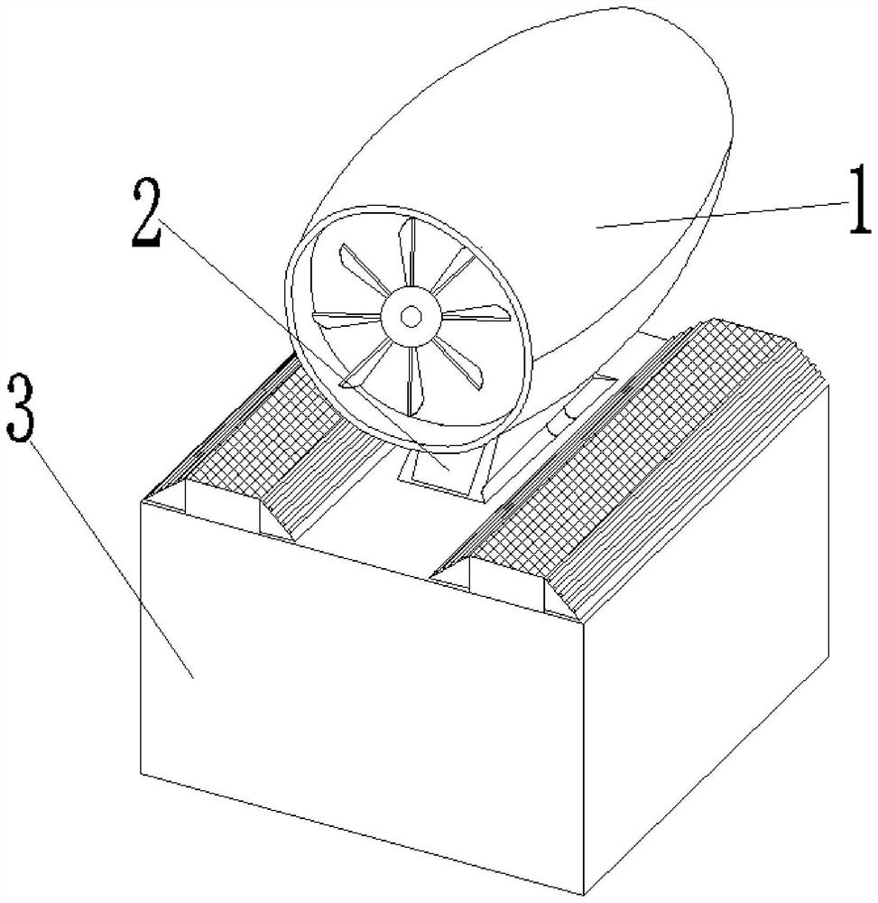 Water-saving dust falling device for municipal road