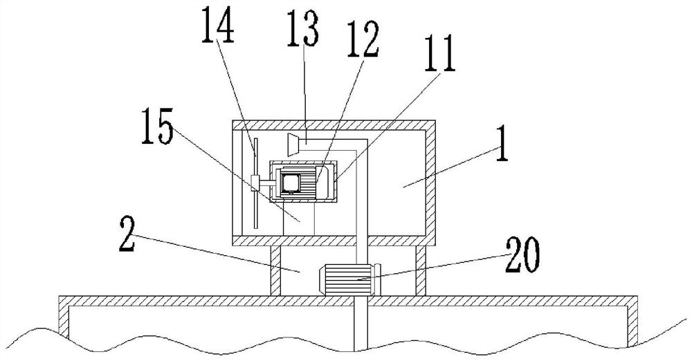 Water-saving dust falling device for municipal road