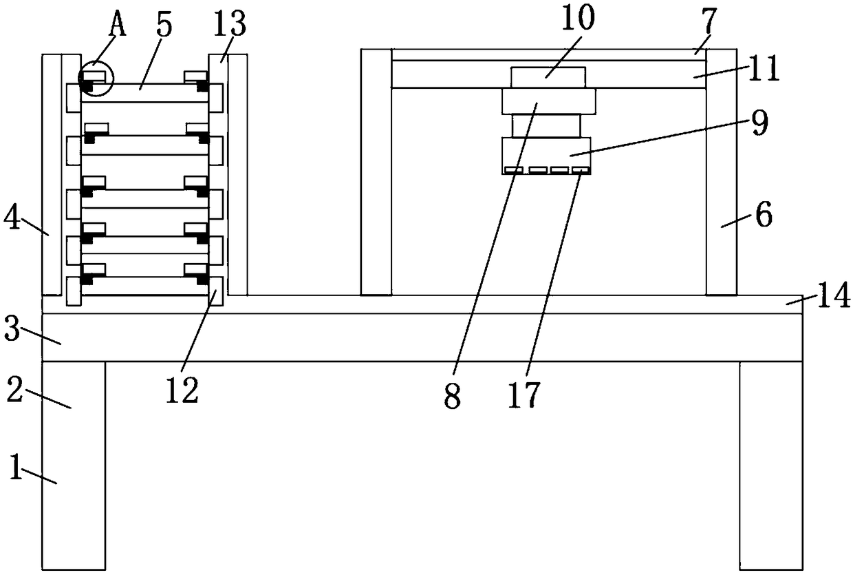 Transmission device for garment production and processing