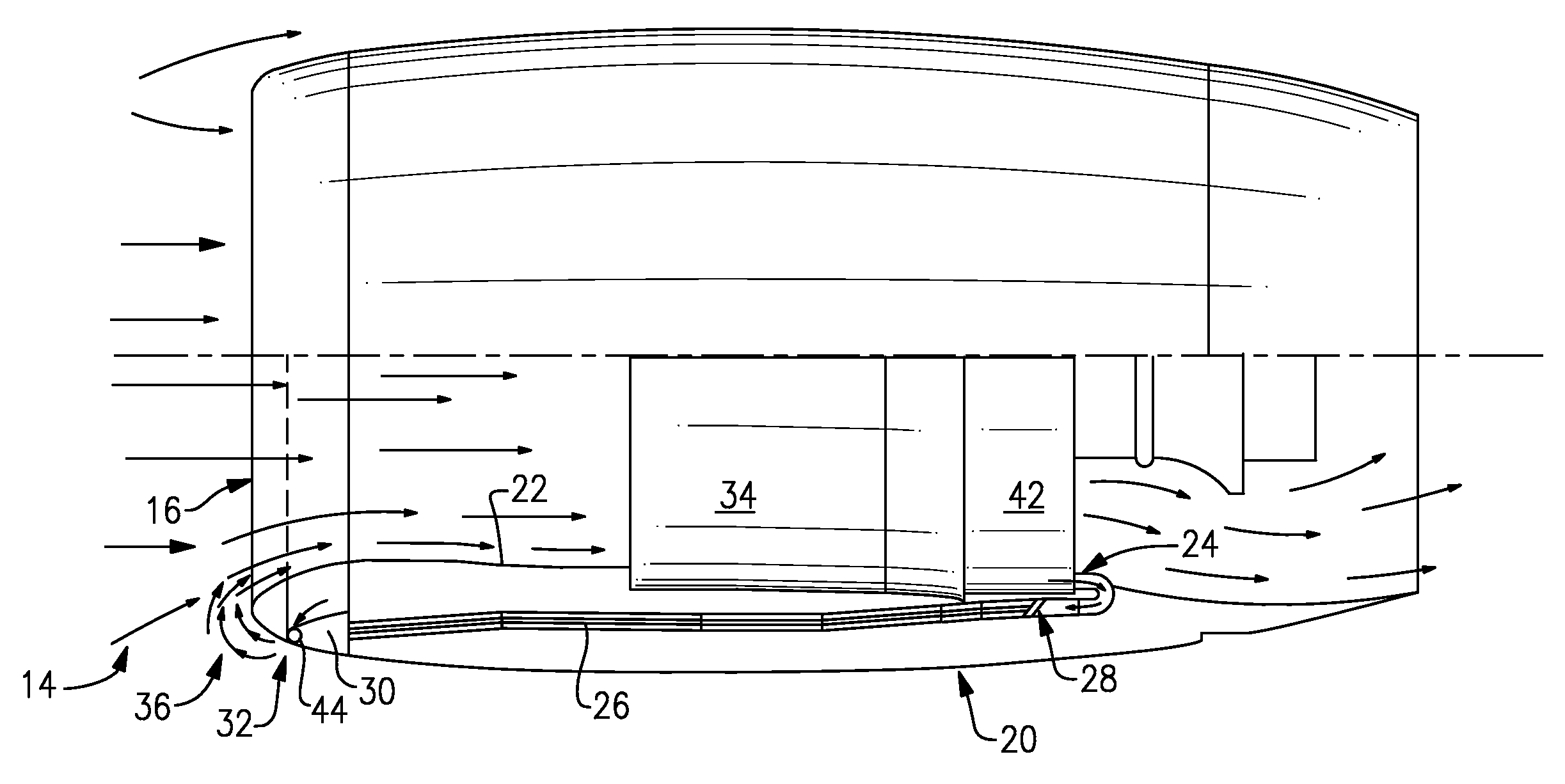 Flow distribution system for inlet flow control