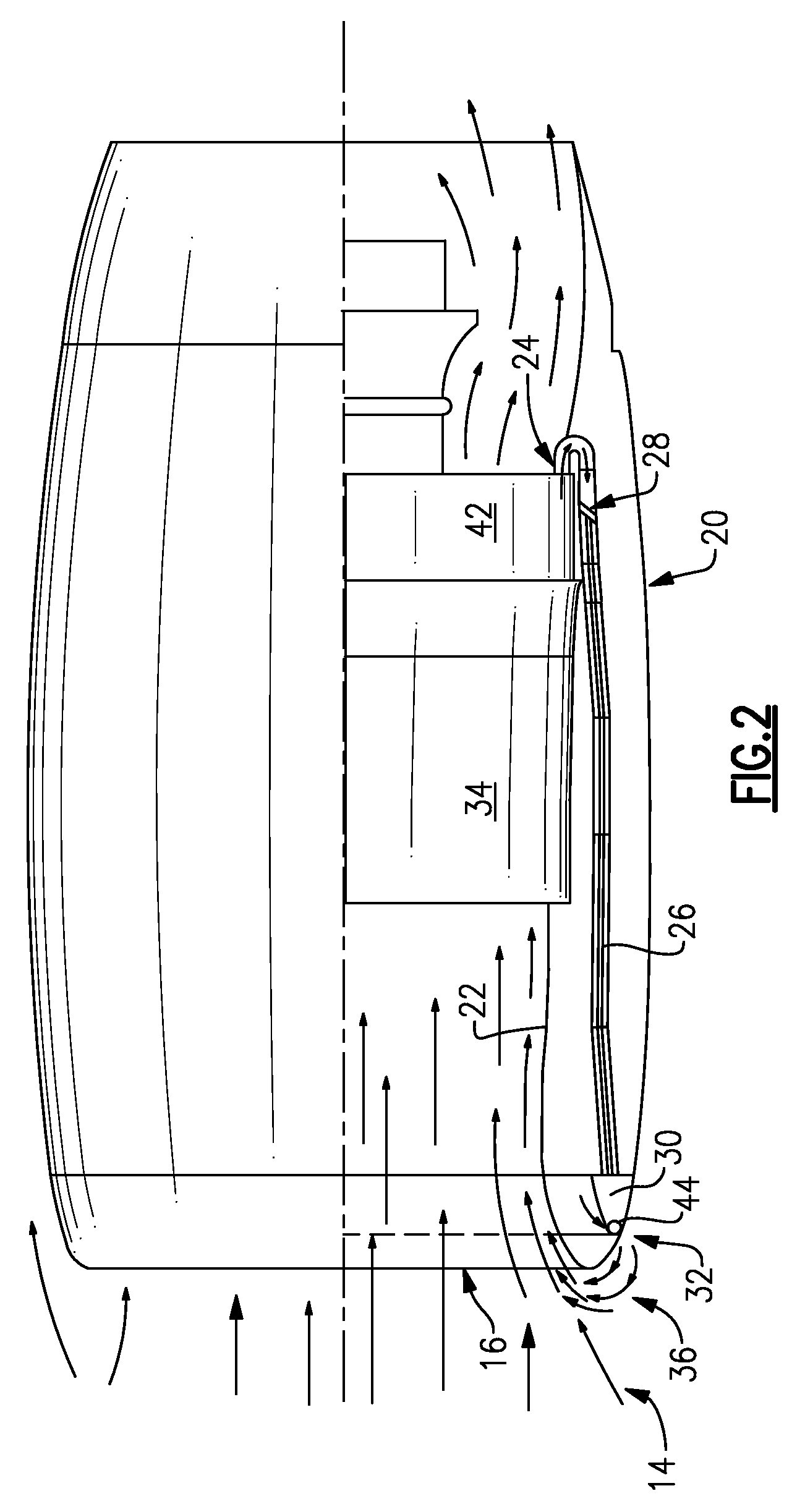 Flow distribution system for inlet flow control