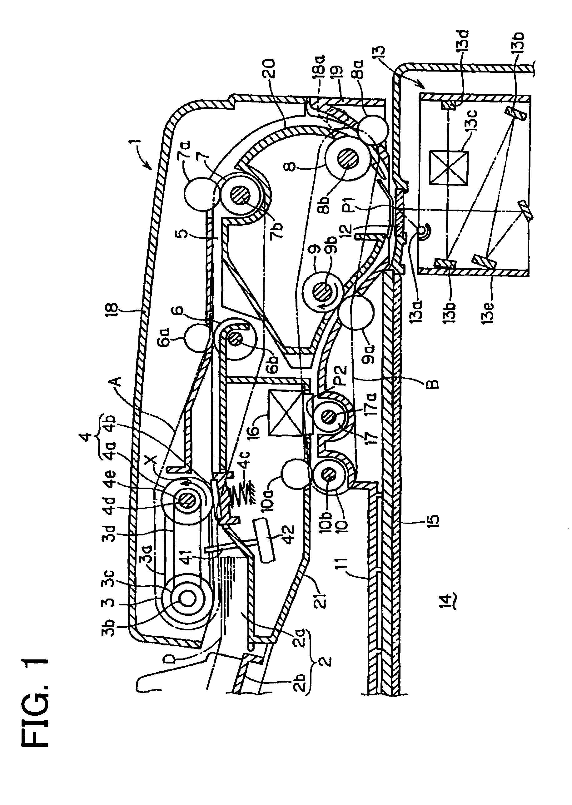 Document image scanning device