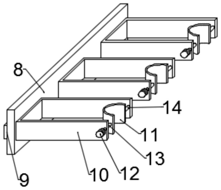 Test tube cleaning treatment device for biochemical experiments