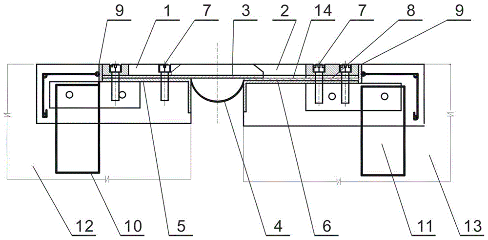 Double-simple-support type anti-falling comb-shaped bridge expansion device