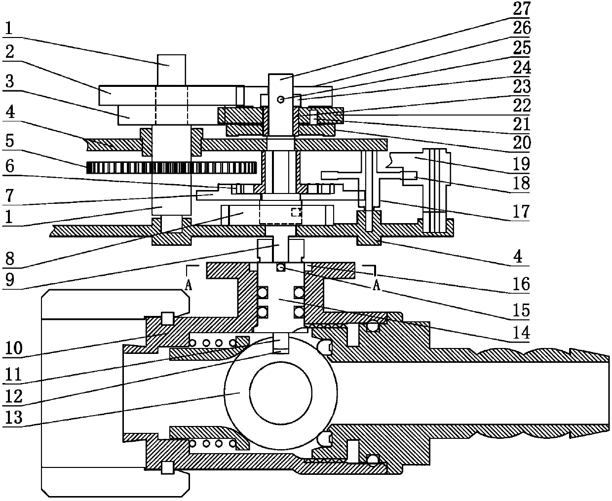 Mechanical type timing valve