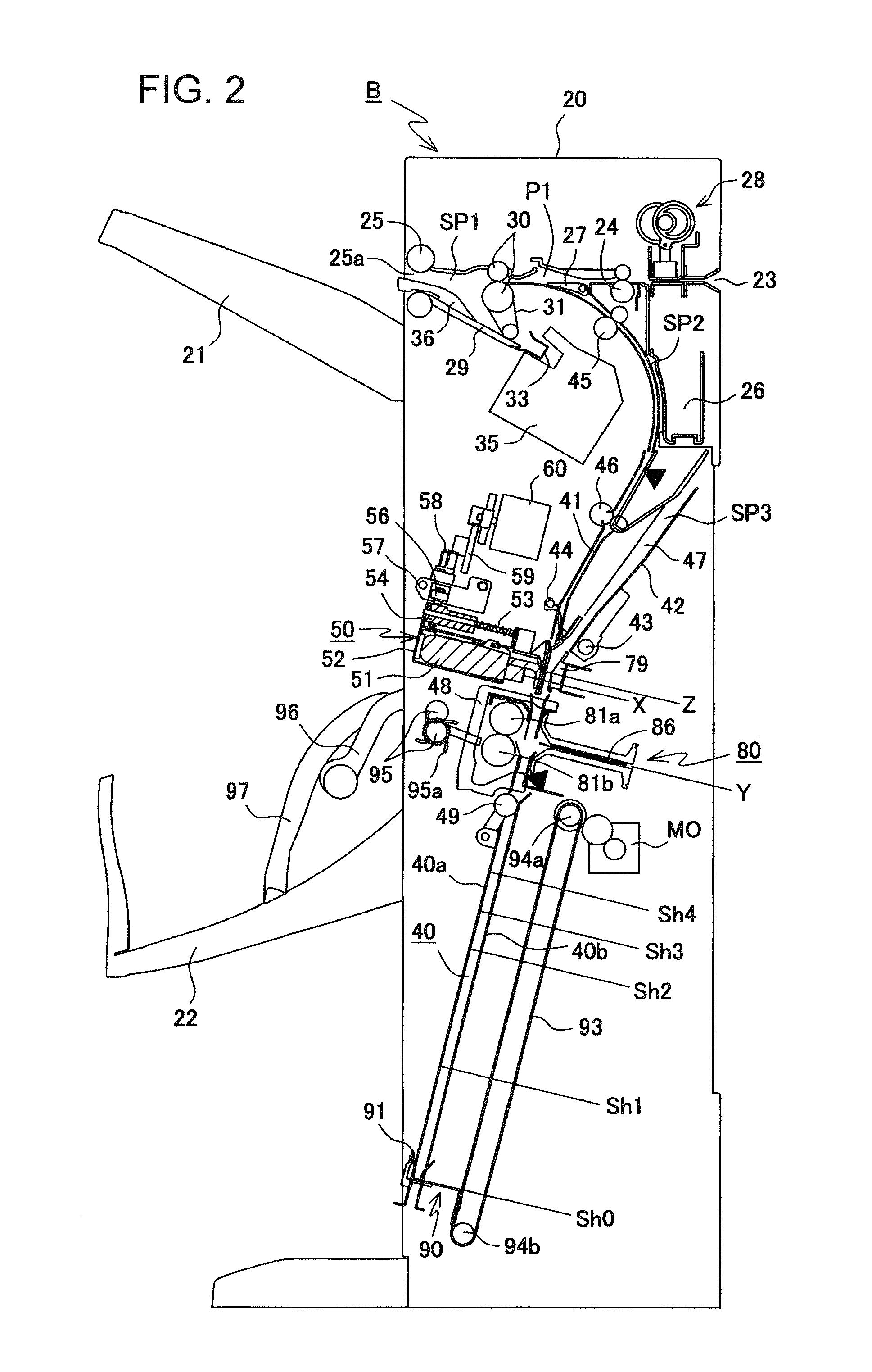 Adhesive bonding sheet processing device and image forming device provided with the same