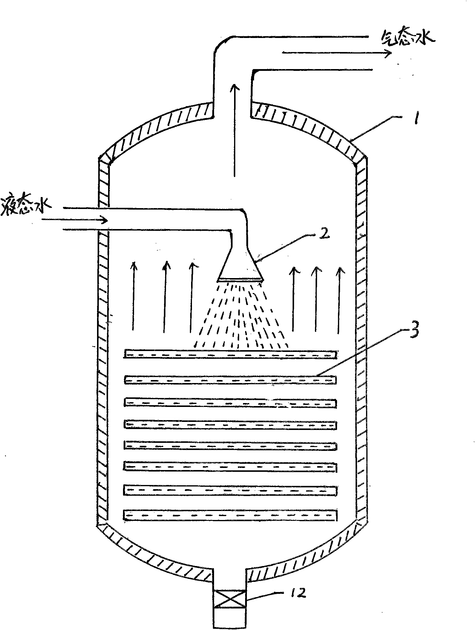 Solar sewage treatment device