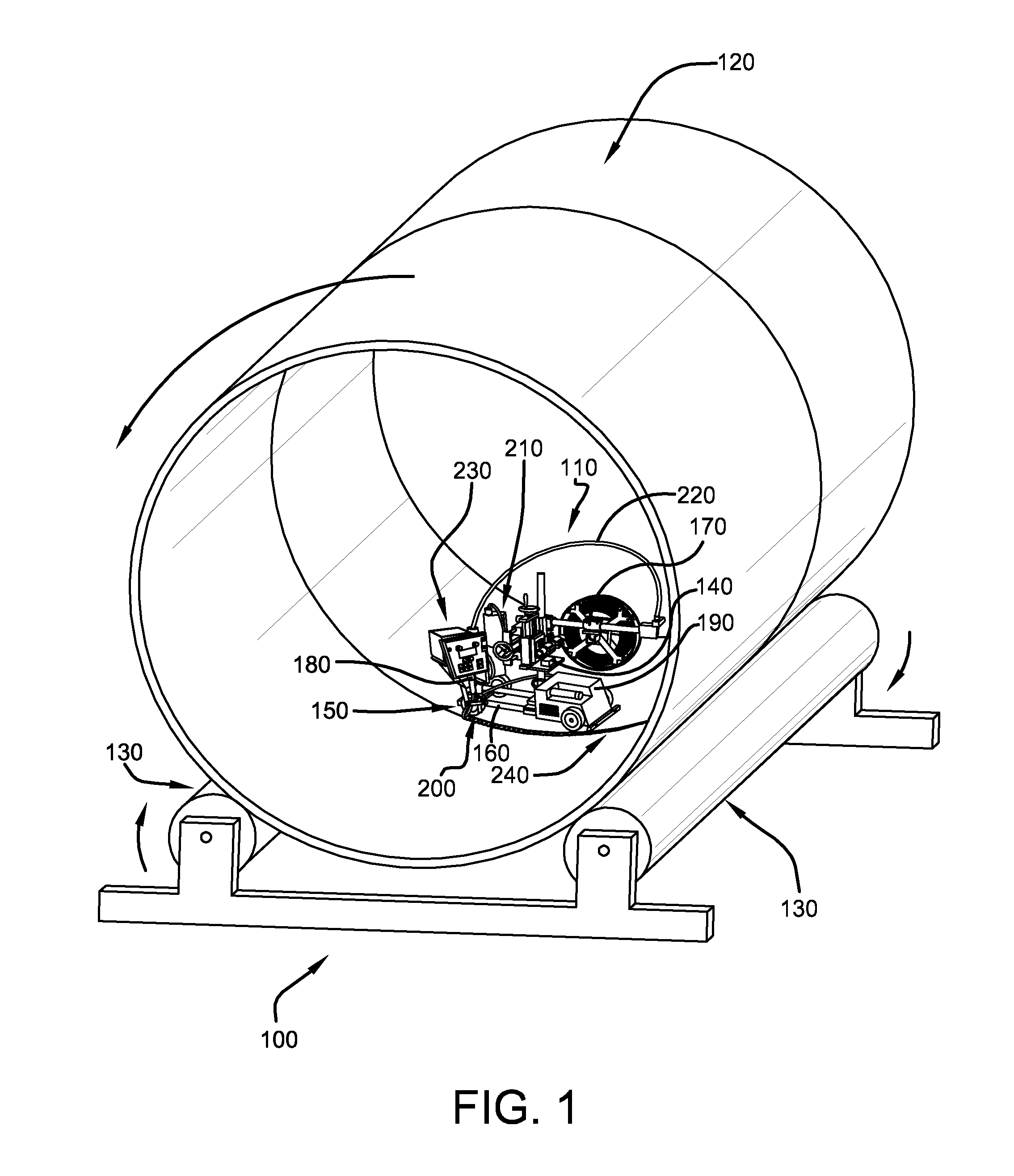 Self-leveling welding tractor