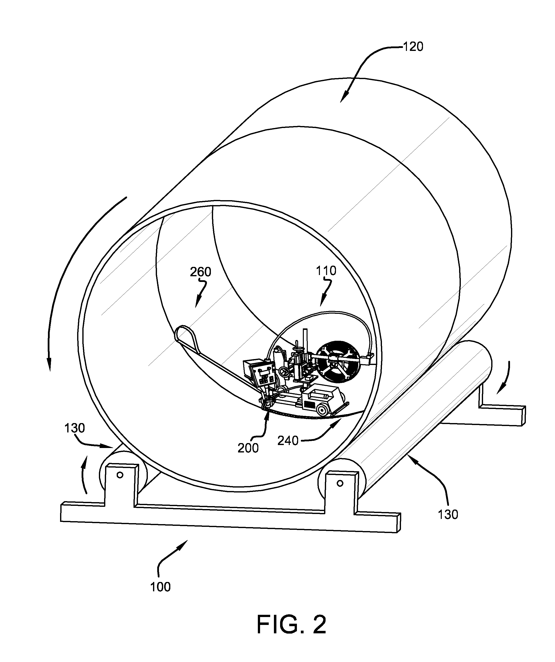 Self-leveling welding tractor