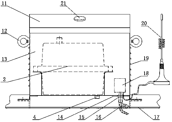 Wind power monitoring system for transmission line