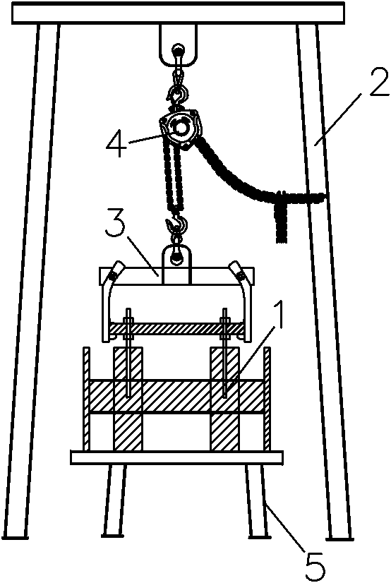 Mounting method of track fundamental equipment bracket of tamping coke oven SCP (Stamping, Charging and Pushing) machine