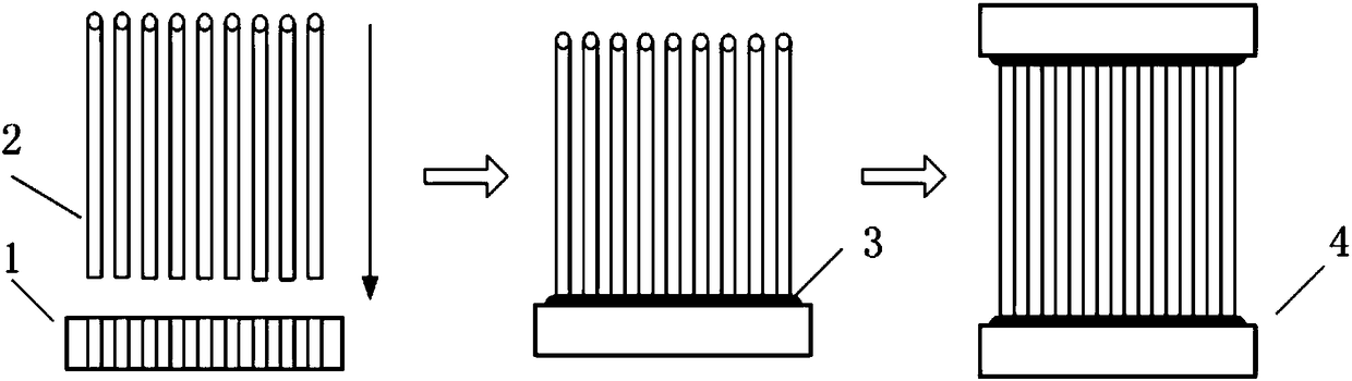 Preparation method of integrated multi-root ceramic hollow fiber molecular sieve membrane