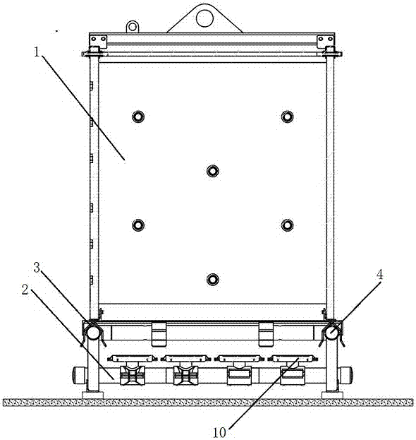 Separation aeration type liftable membrane component