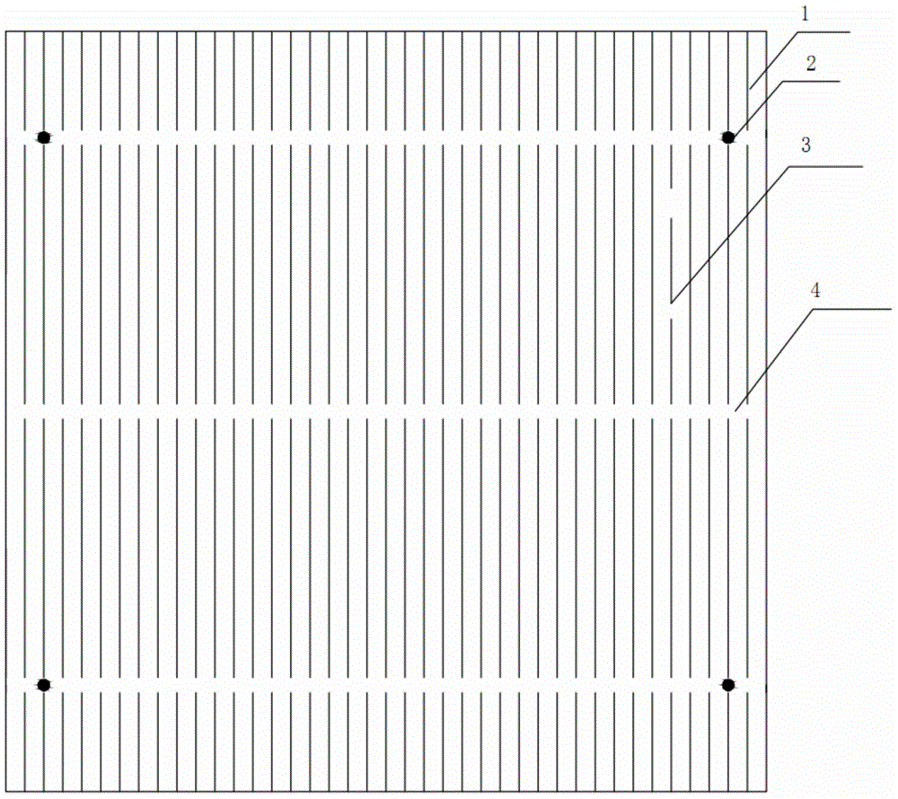 Novel electrode structure of silicon solar cell