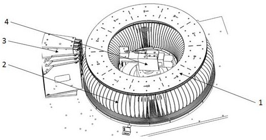 A method for pushing vertically arranged optical disk arrays