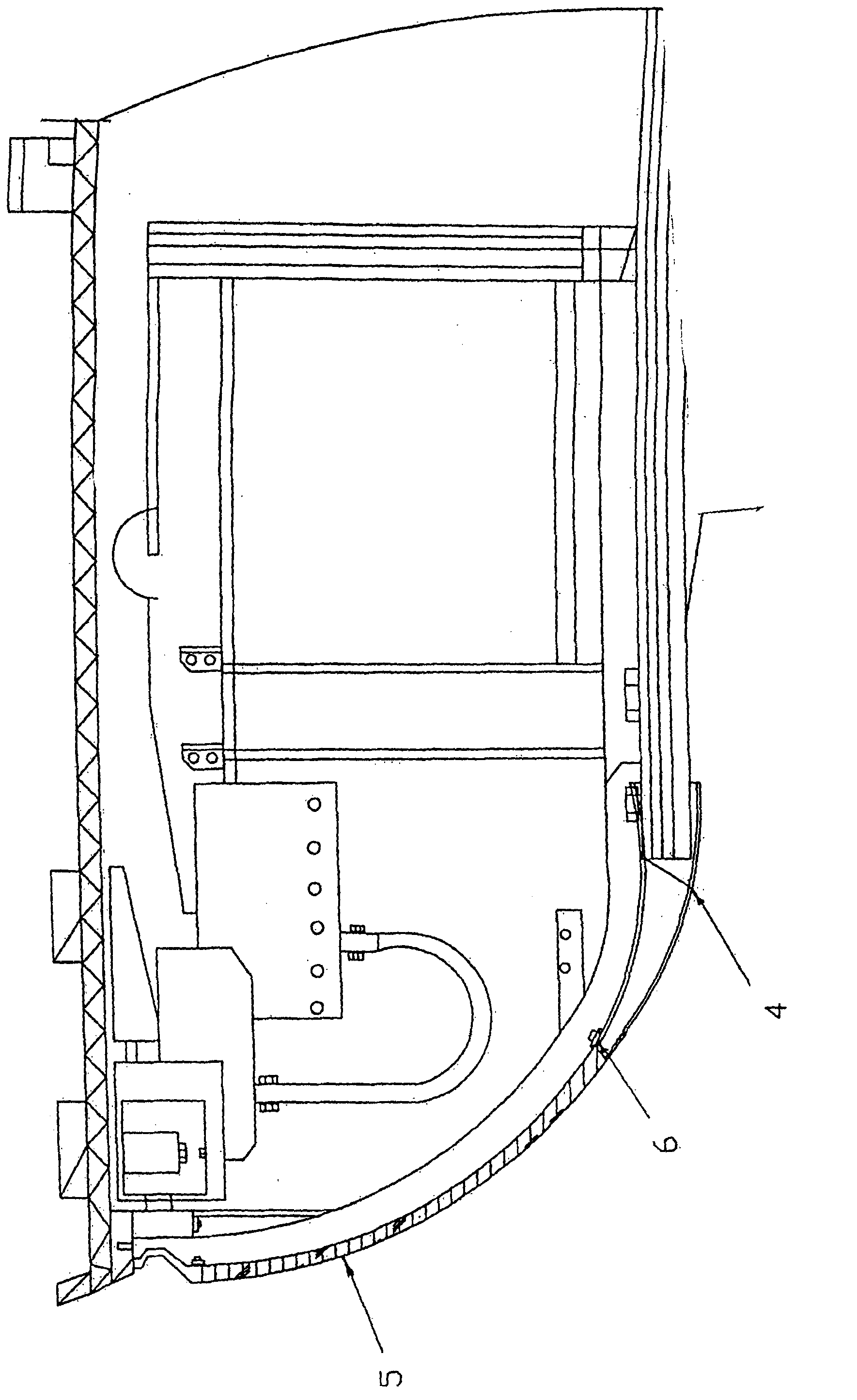 Floor pan for high-speed trains