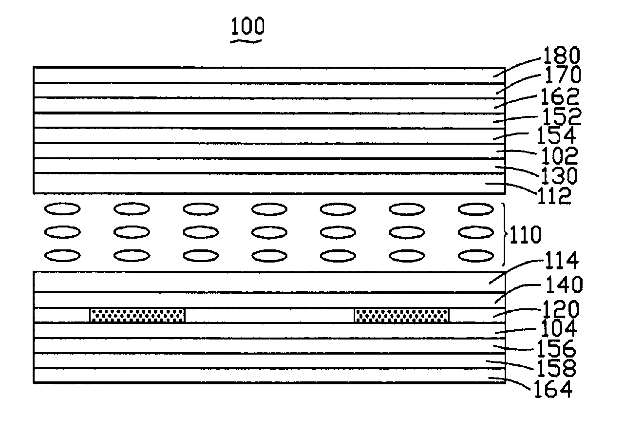 Transflective display device