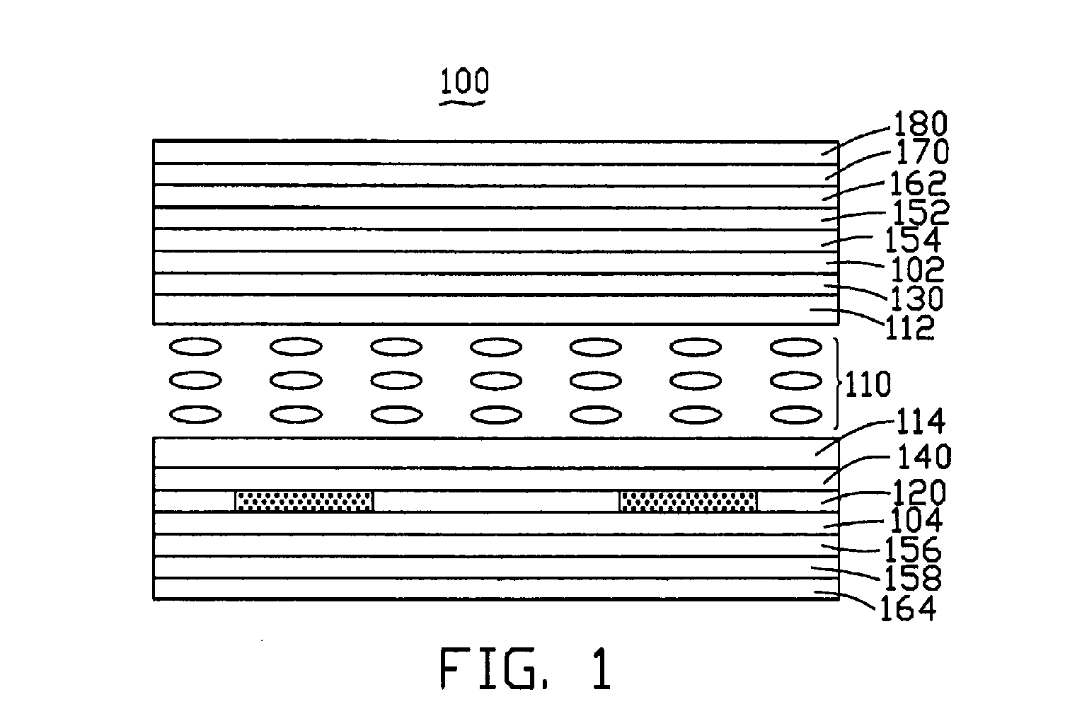 Transflective display device