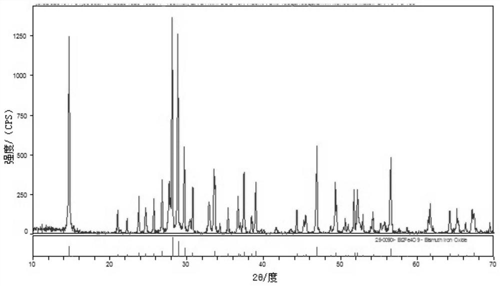 Bismuth ferrite nanosheet material as well as preparation method and application thereof