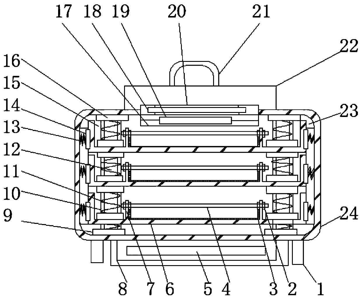 A prefabricated assembled reinforced concrete member transportation device