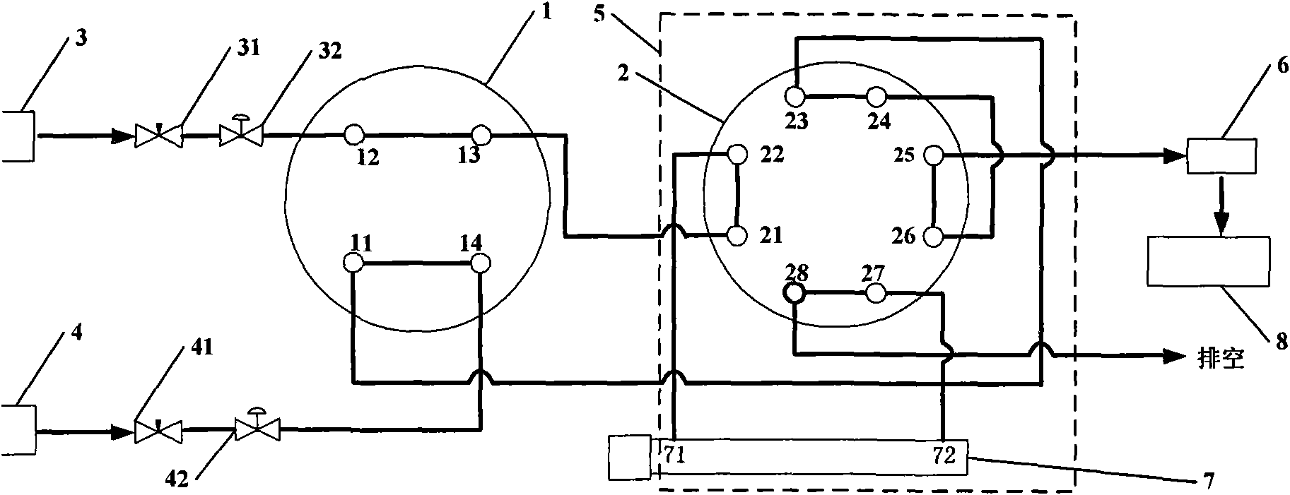 Tobacco aerobic cracking analysis method and sample injection system