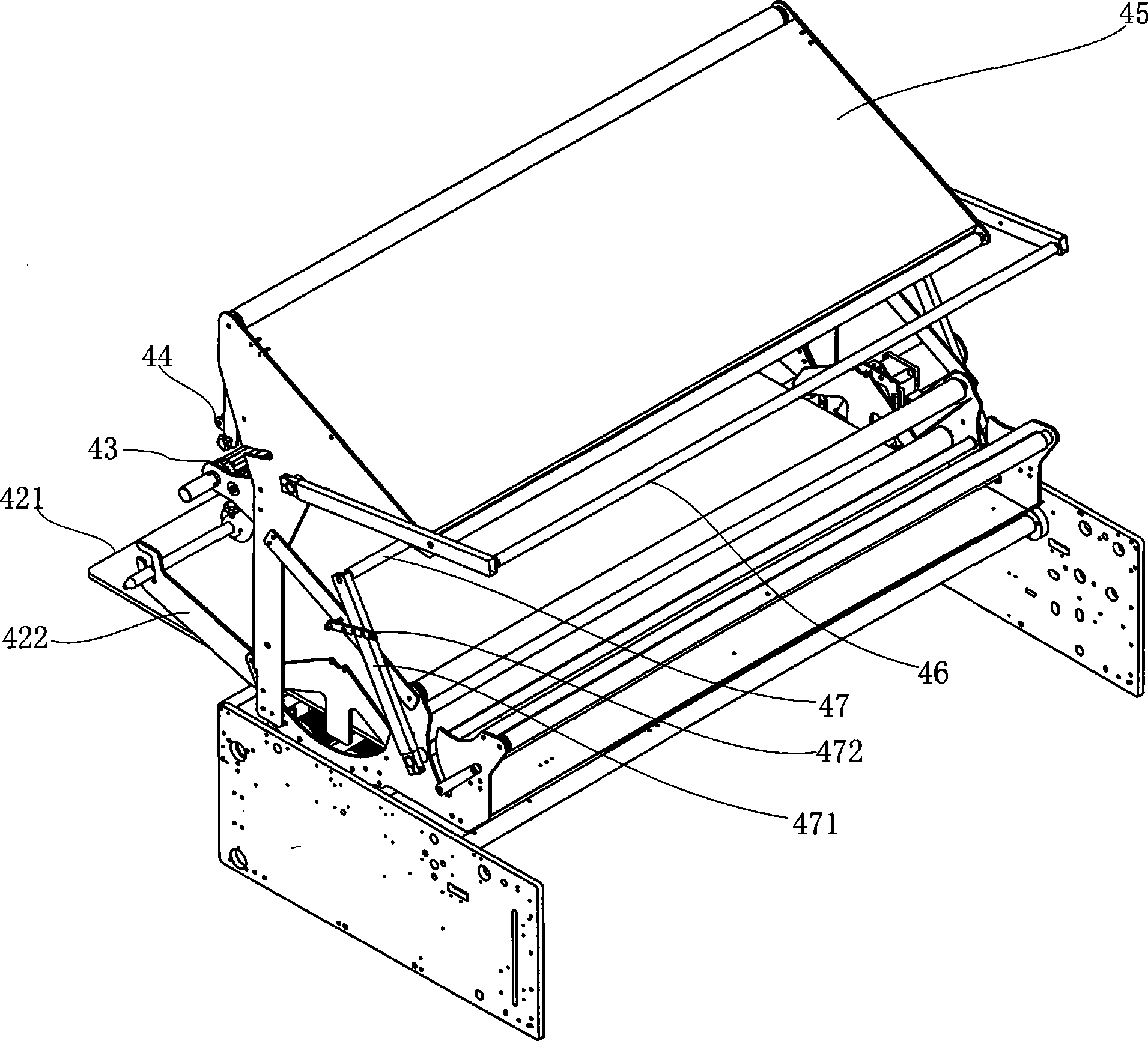 Gauze spreading machine