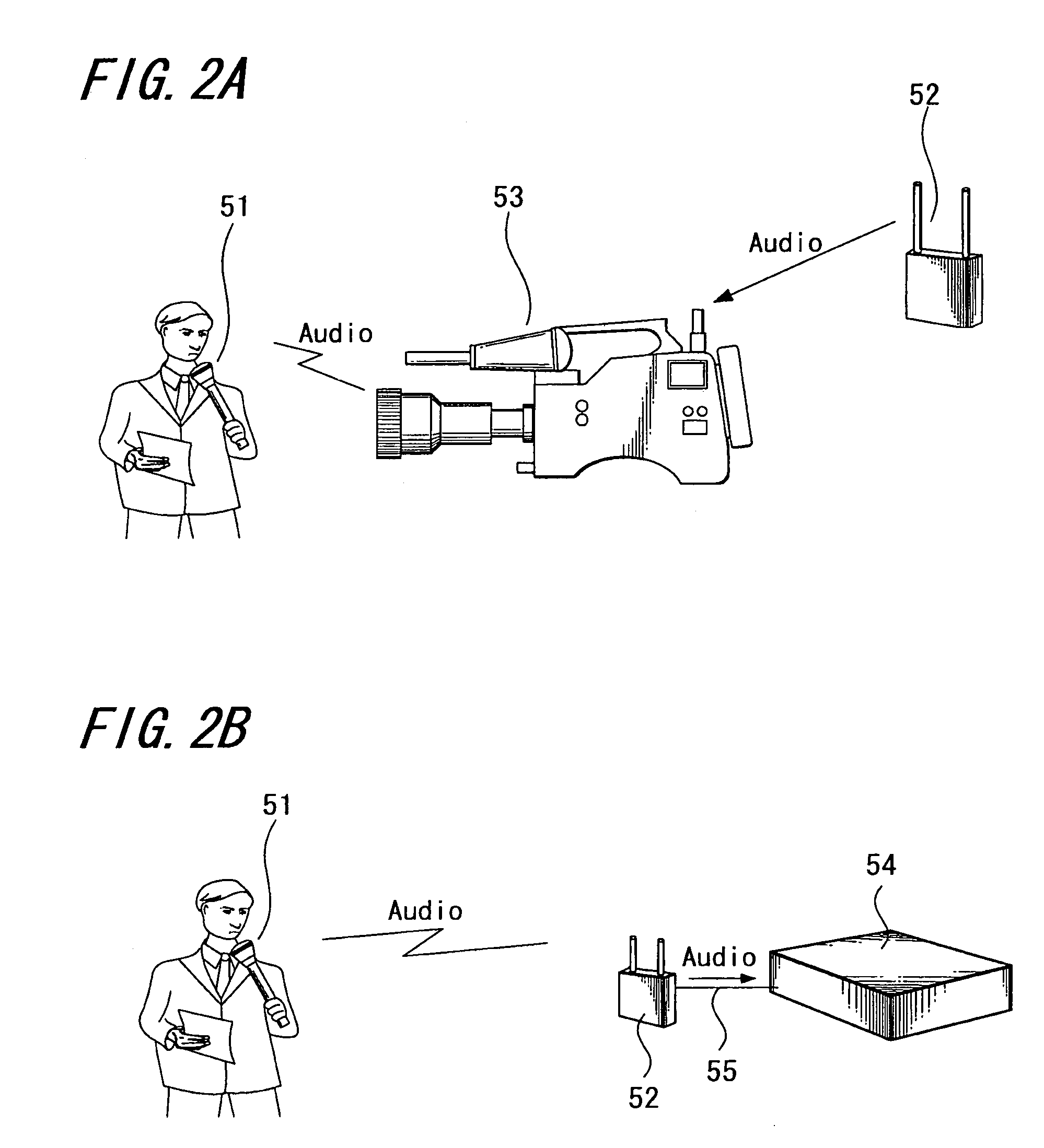 Wireless audio transmission system, receiver, video camera and audio mixer