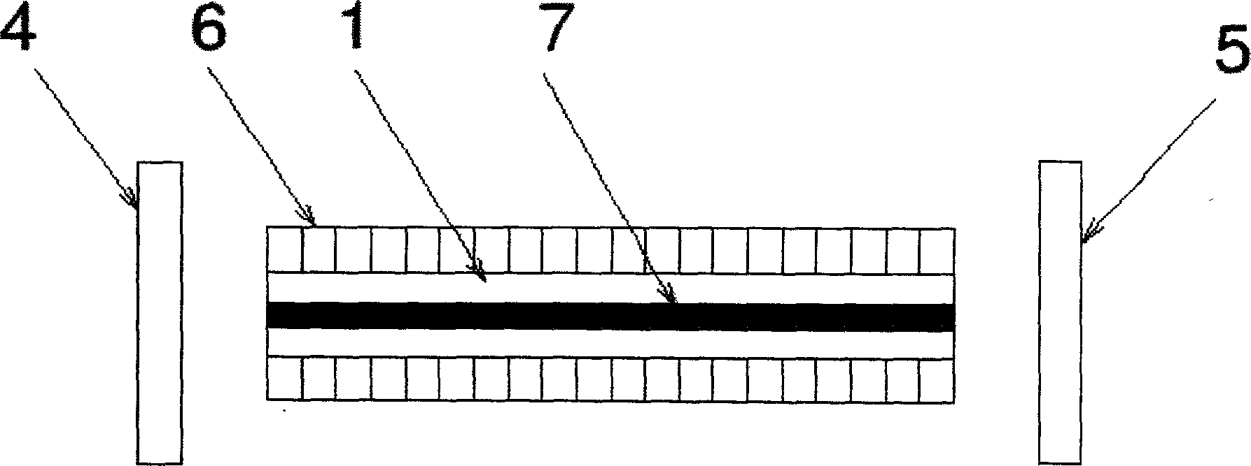 Semiconductor laser side-face pumping solid strip laser