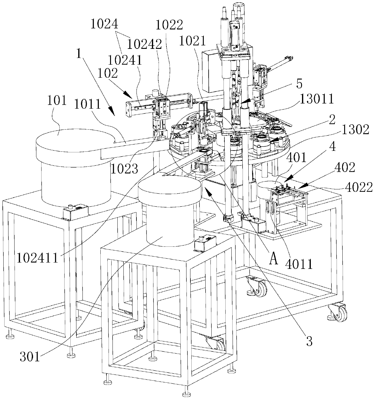 Automatic assembling equipment for check ring of three-convex balance wheel base