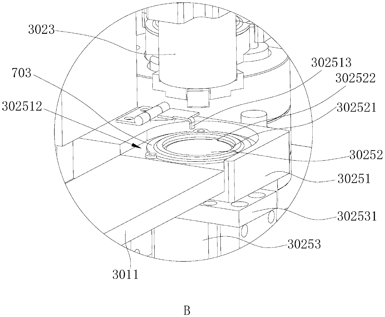 Automatic assembling equipment for check ring of three-convex balance wheel base