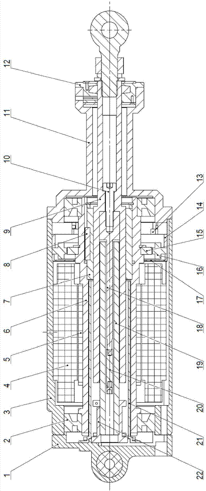 Highly integrated electromechanical actuator