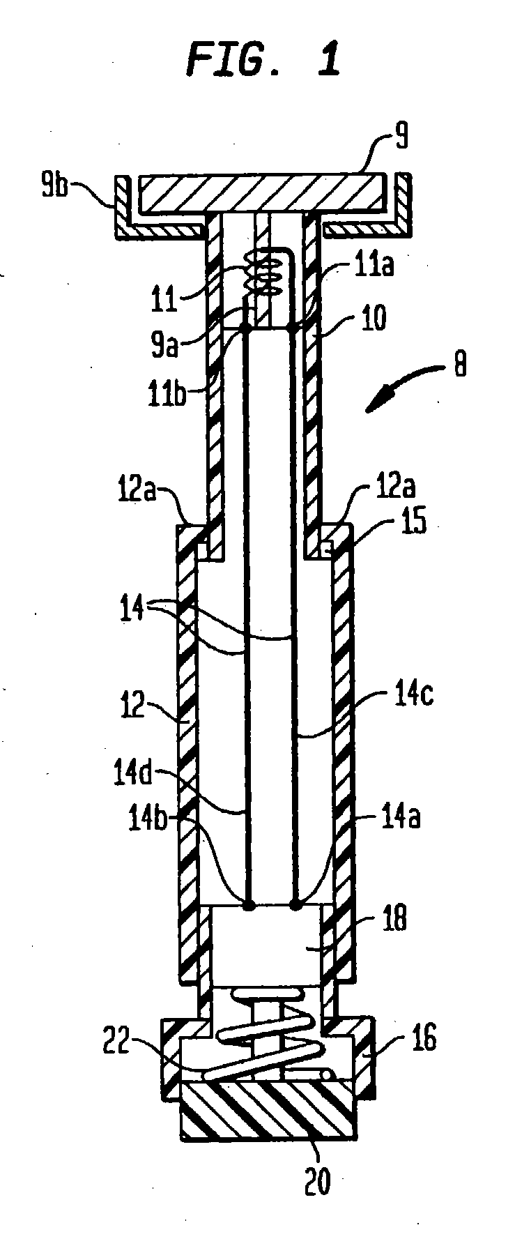 Pen-sized telescoping electromagnet