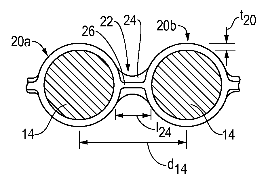 Debris-free plastic collating strip for nails