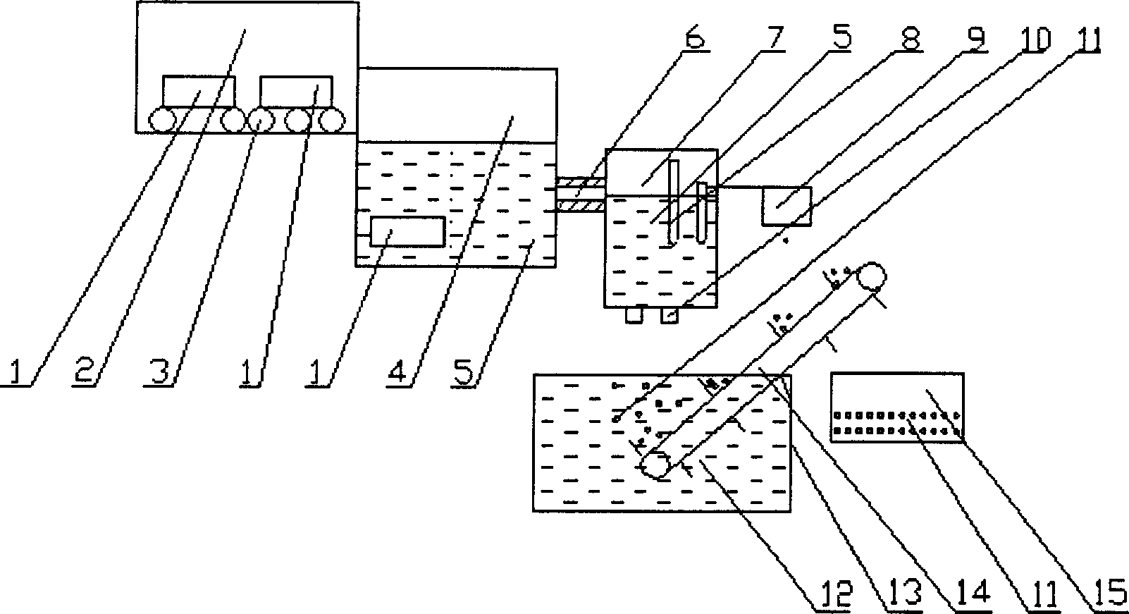 Short technological process of preparing metal grains