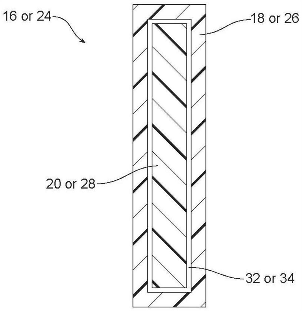 The storage compartment partition with a partition part with a hinged sleeve part