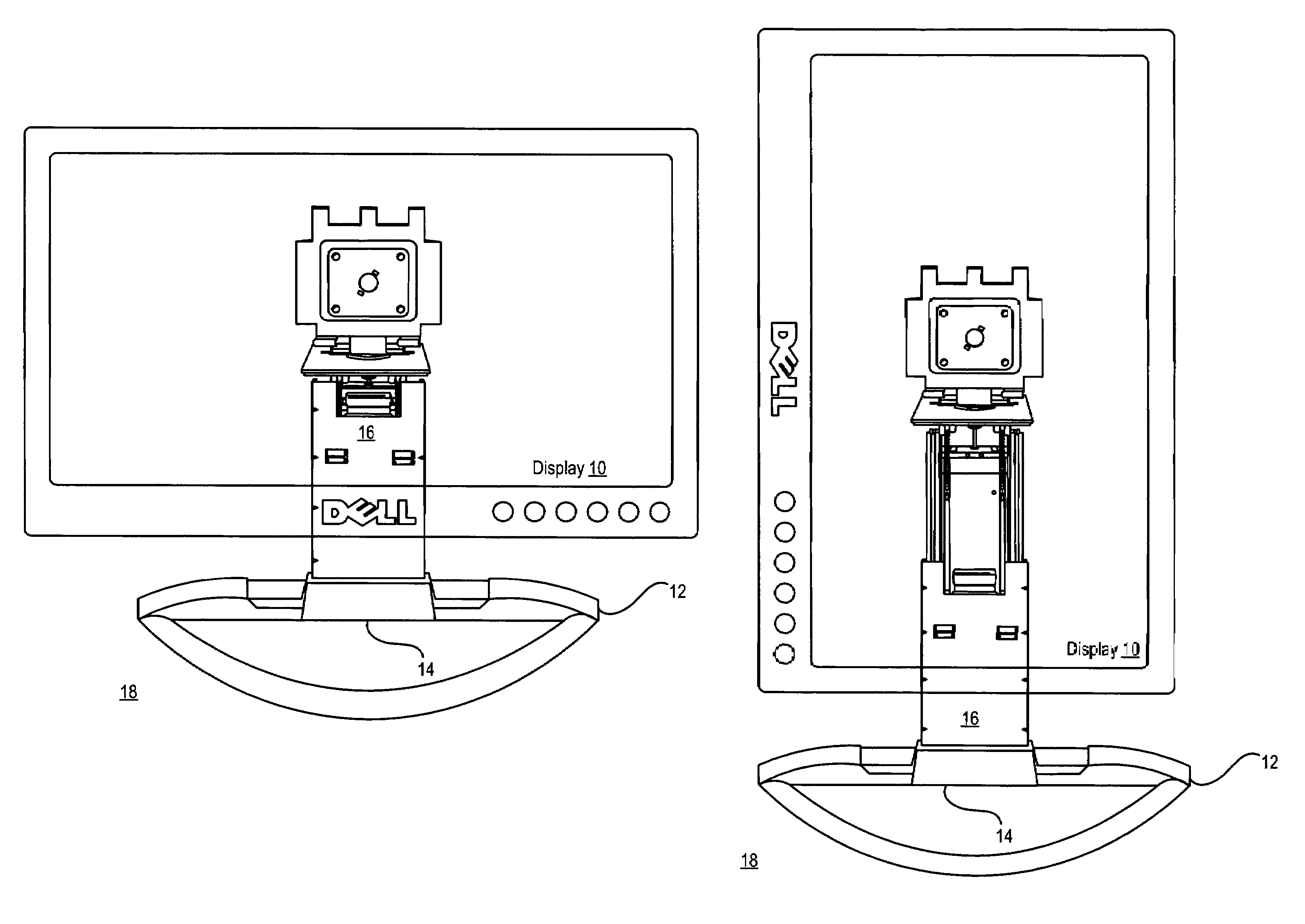 System and method for display stand height adjustment