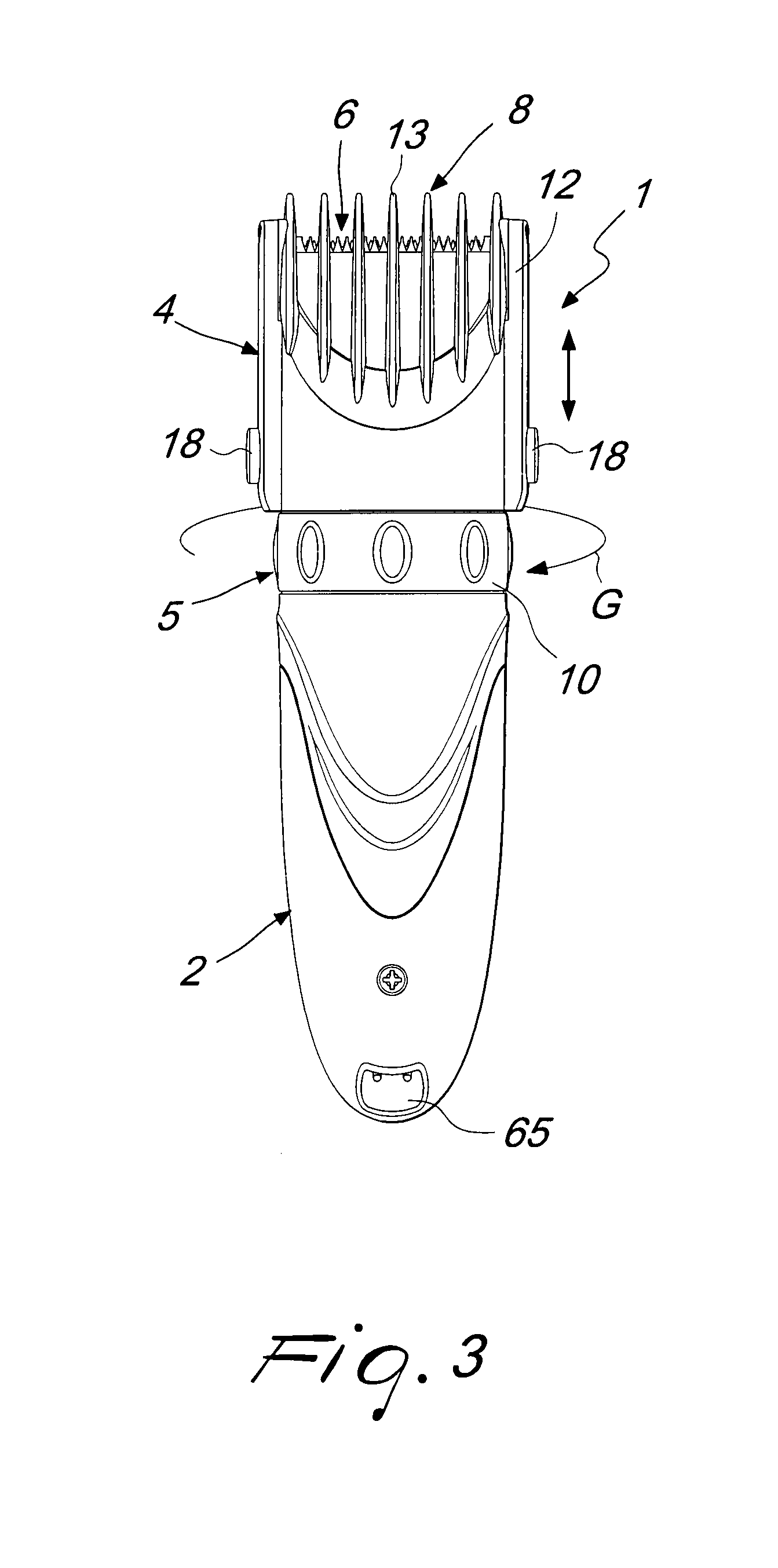 Manually-operated hair clipper