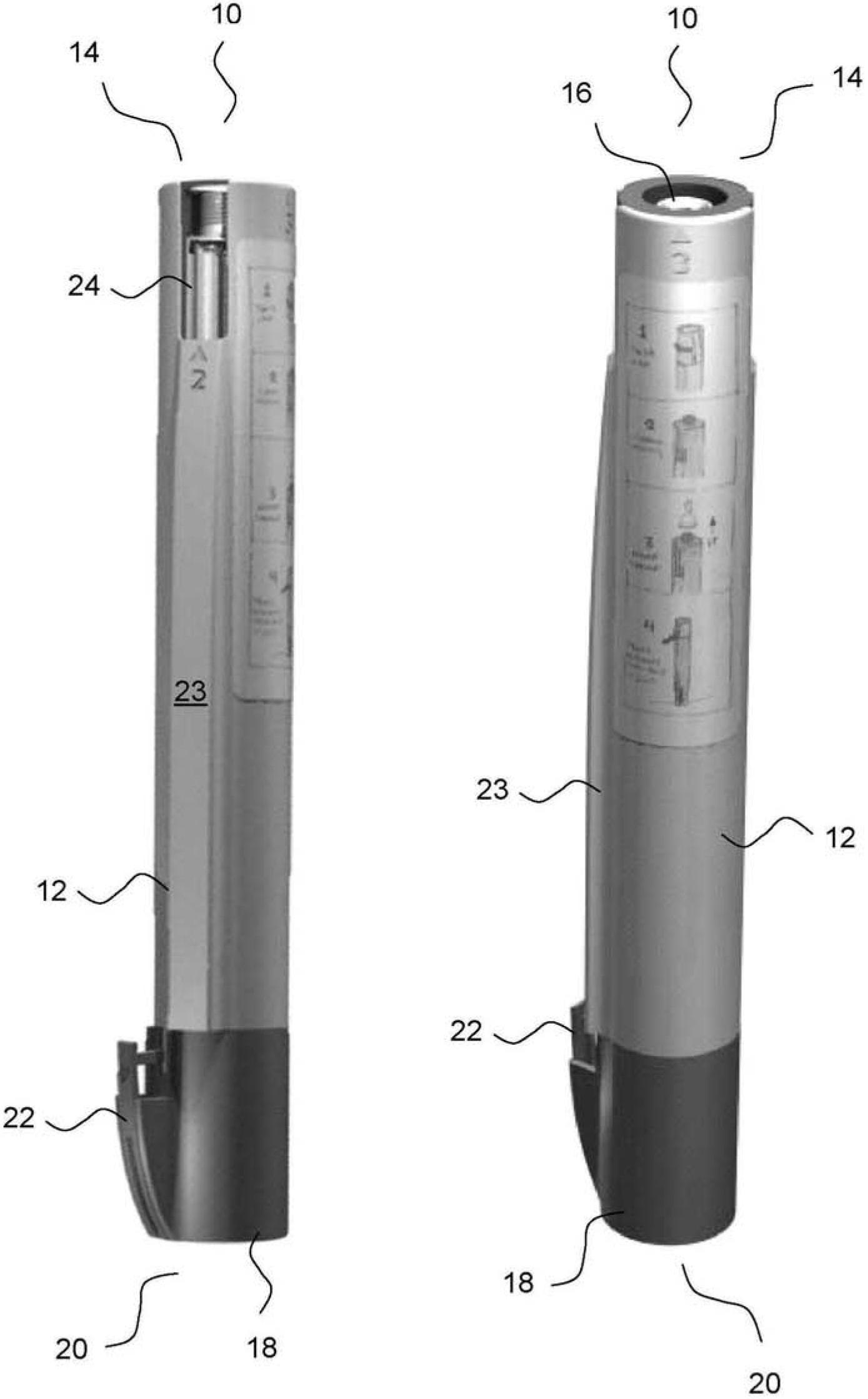 Auto injector with automatic needle shielding