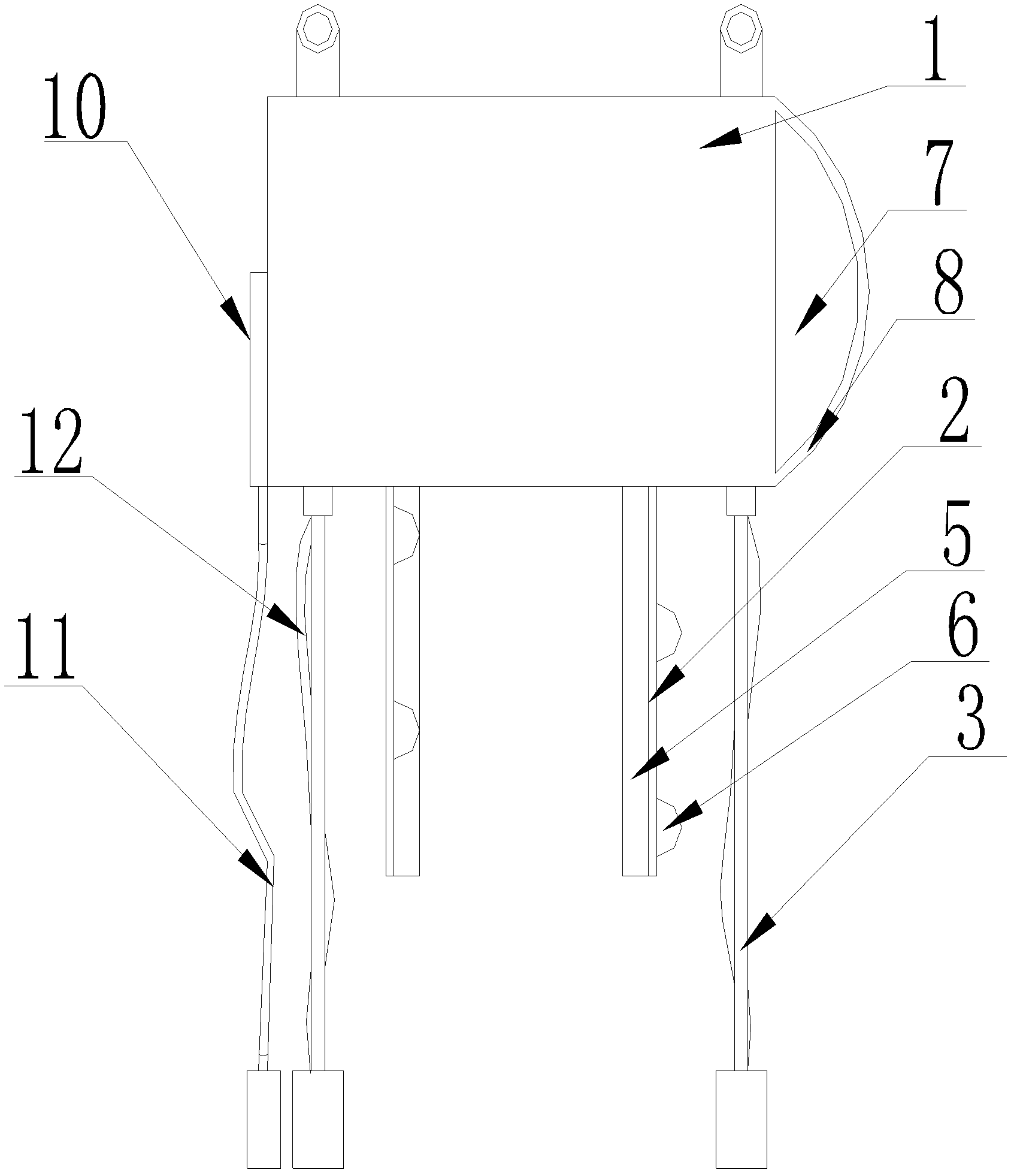 Multihole floating breakwater with wave energy weakened in multiple stages