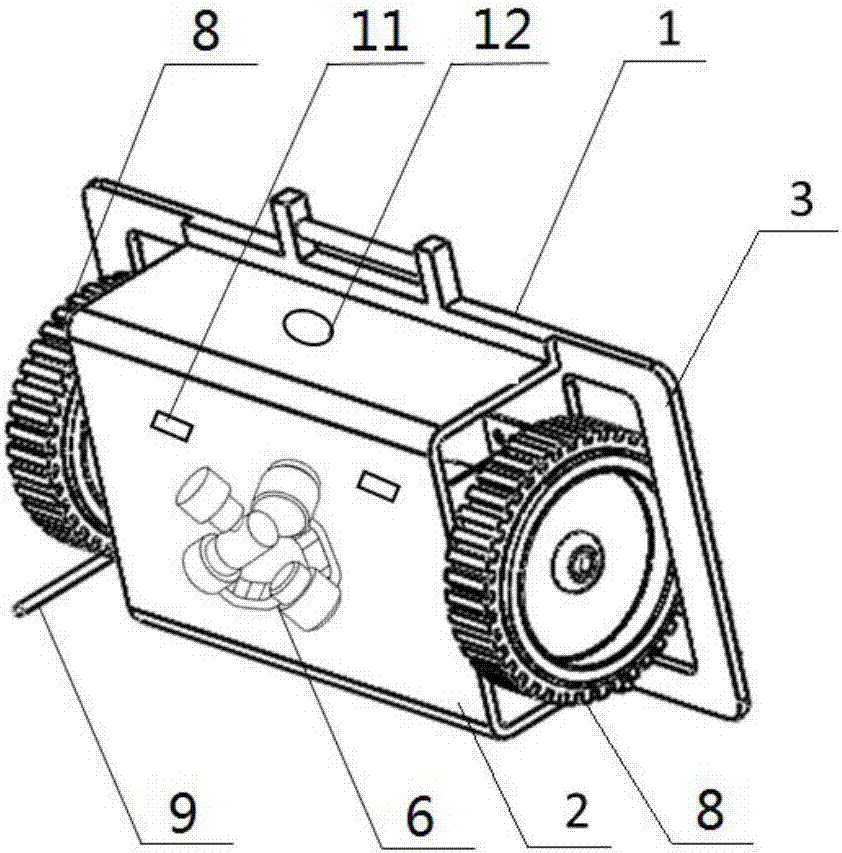 Light wall climbing robot and detecting method thereof