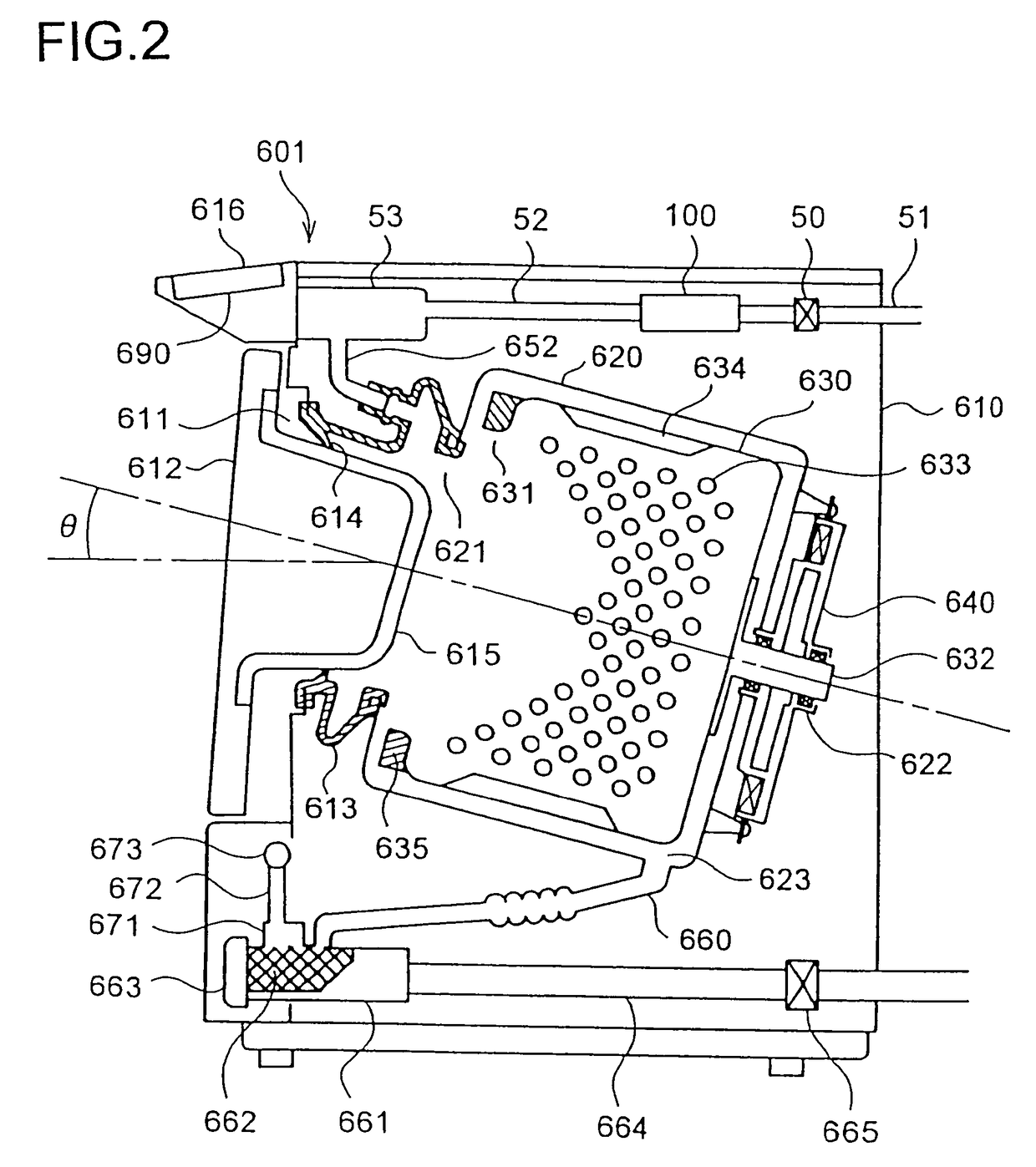 Washing machine with ion eluting and imbalance correcting units