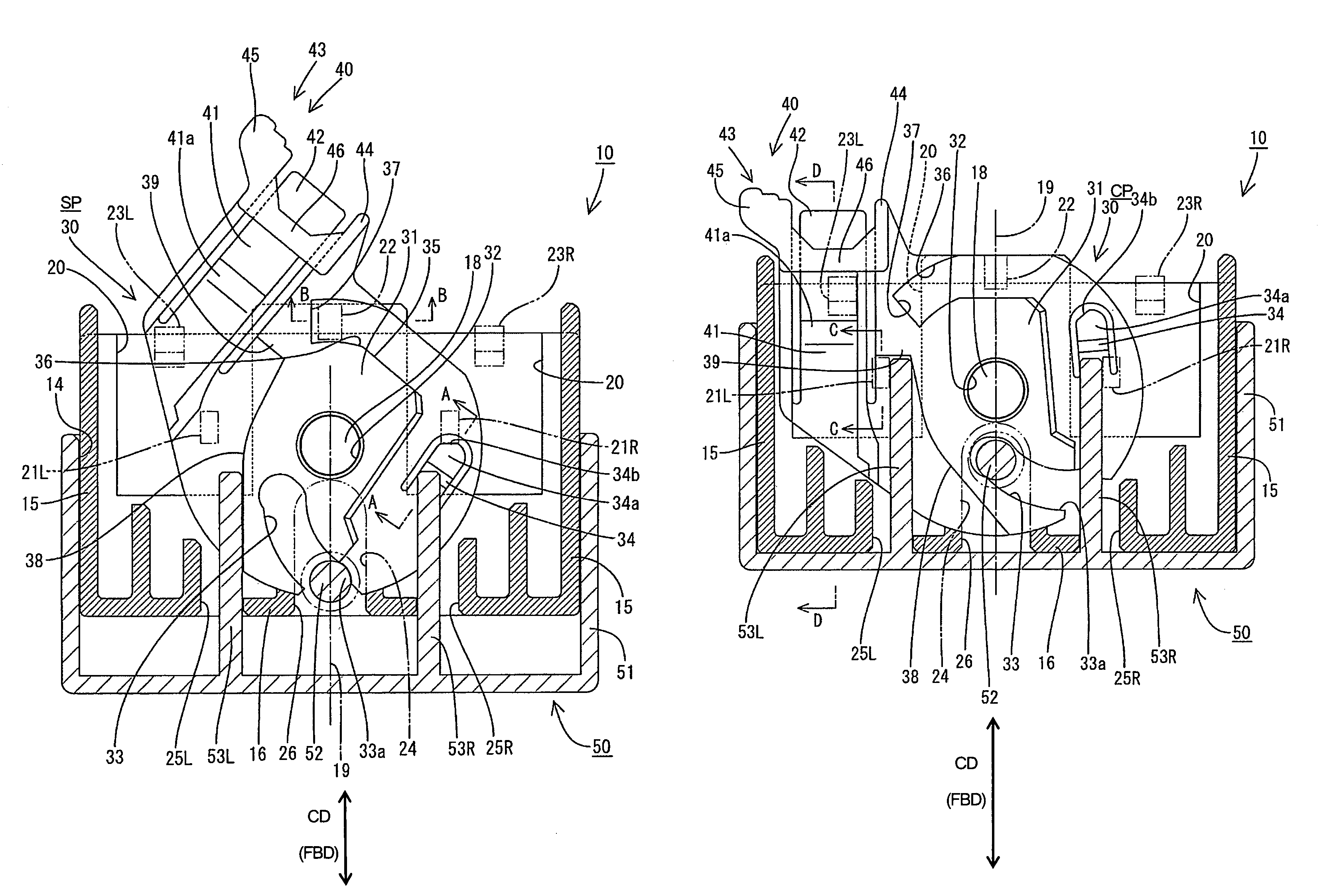 Lever-type connector and lever-type connector assembly