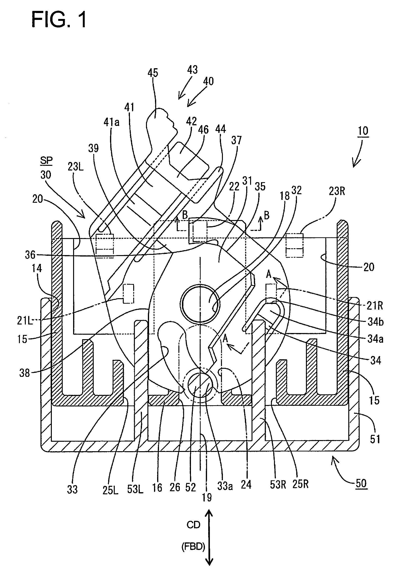 Lever-type connector and lever-type connector assembly