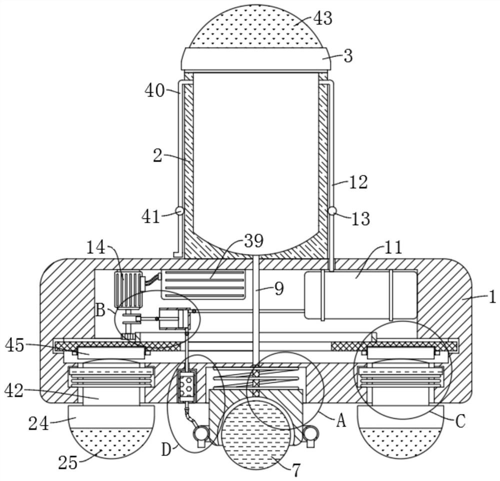 Medicine smearing device for endocrine nursing